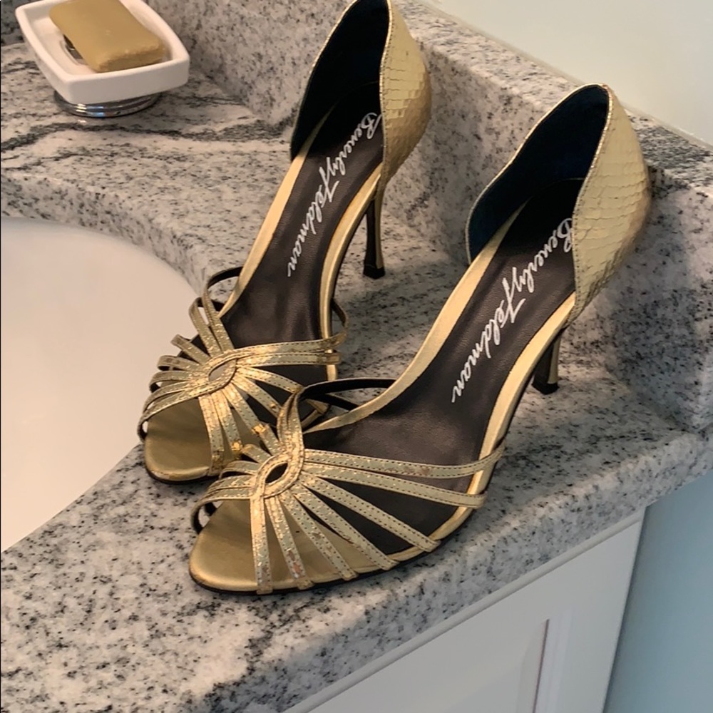 Beverly Feldman Gold heels